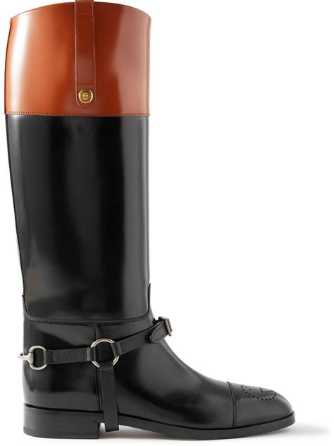 gucci leather riding boots|authentic gucci riding boots.